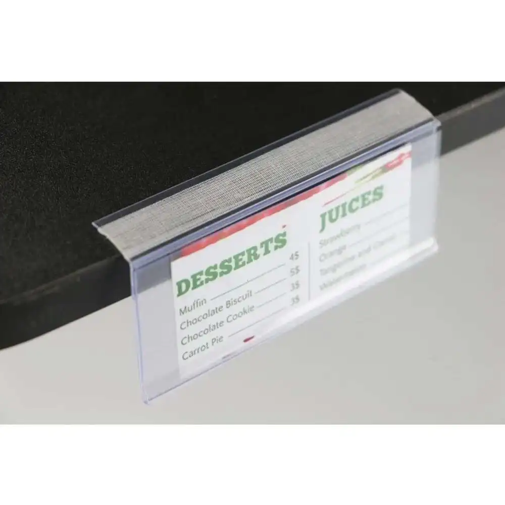 

4*10cm Plastic Retail Adhesive Hang Tabs Merchandise Price Tag Holder Label Display Strip