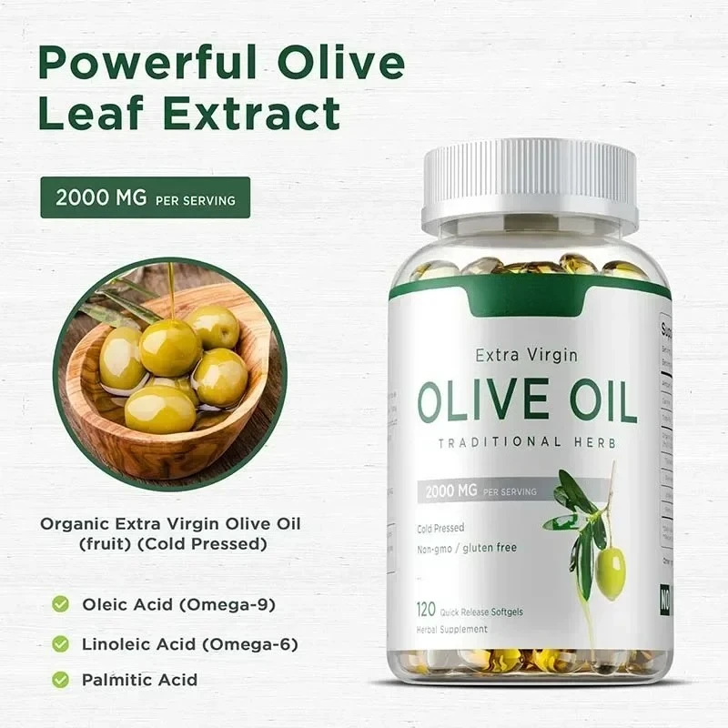 

Olive Oil Supplement - Anti-aging, Promotes Cell Repair, Reduce Wrinkles, Supports Skin, Brain and Heart Health