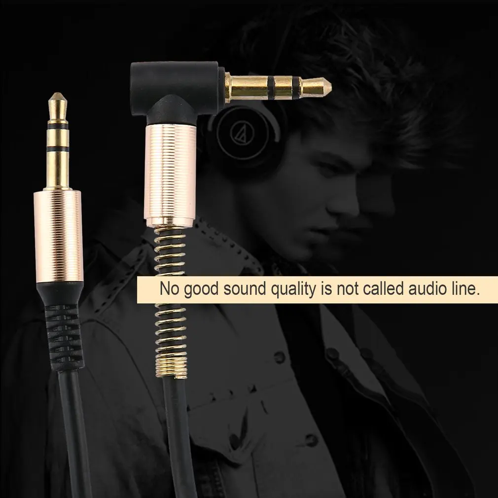 3.5มม.ถึง3.5มม.แจ็คสายสัญญาณเสียง AUX 1M ชายชายสายปลั๊กสายไฟสำหรับโทรศัพท์หูฟังลำโพงรถยนต์