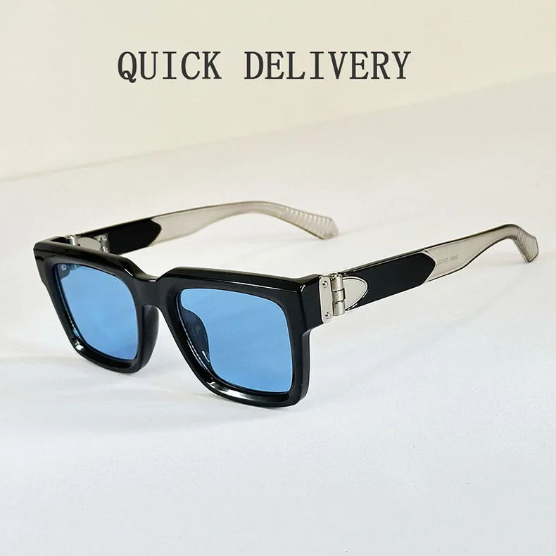 Millionär Quadratische Sonnenbrille Männer Vintage Luxus Sonnenbrille 2025, trendige Mode Gläser Gafas De Sol Hombre Lunette Soleil Femme – Detail 7