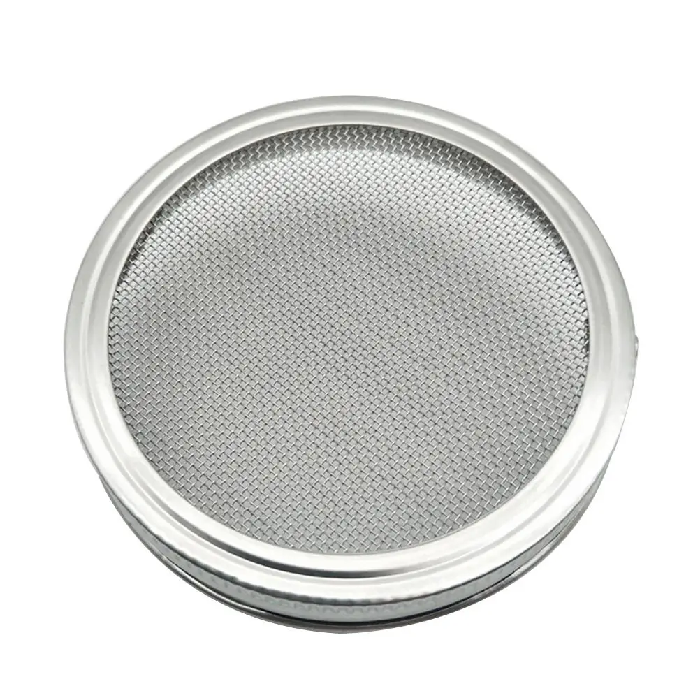 

3 .3 Pan Mason Sprouting Lids Jars with Mesh Kit Can Stainless Steel Strainer Cover
