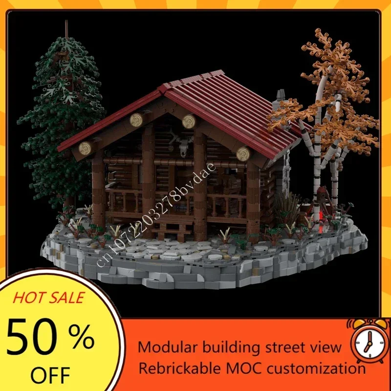 5995PCS Montana Log Cabin Custom Modular MOC Creative street view Model Architecture DIY Education Puzzle Assembly Toys Gifts