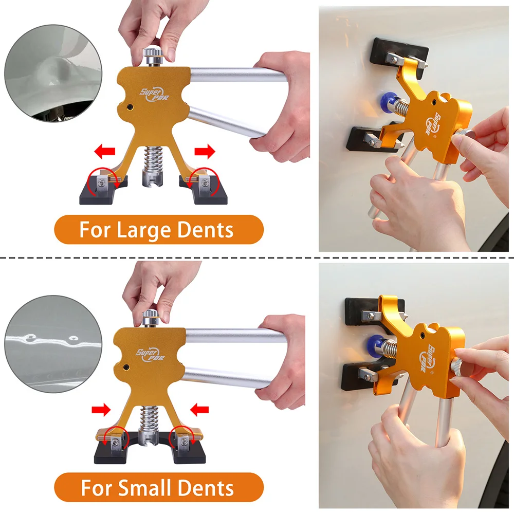 Super PDR Professional Car Dent Puller Remover Automotive Body ventosa strumenti di riparazione senza vernice kit di rimozione per ammaccature per auto