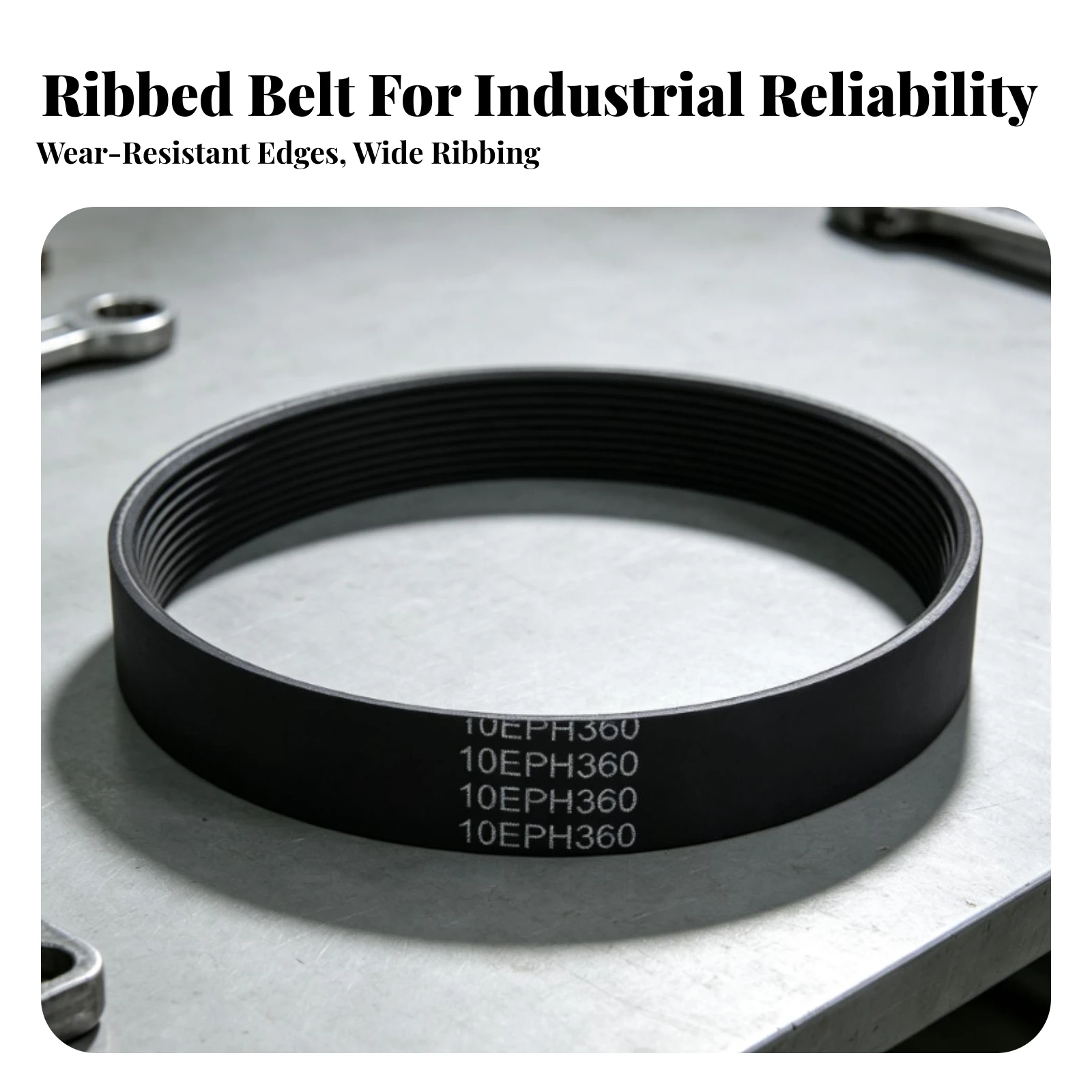 Table Saw Drive Belt Heavy-Duty Ribbed Drive Belt Long-Lasting Engineered for Workshop