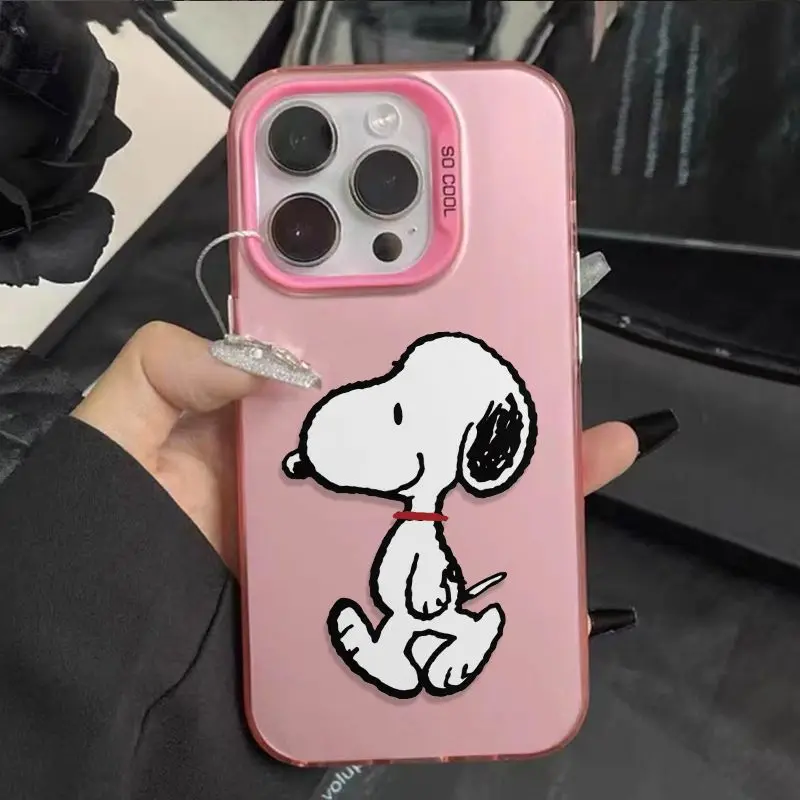 Snoopy Walk Cartoon Creative So Cool Phone Case for iPhone 16 15 14 13 12 11 Pro Max XR XS Max 7 8 Plus MINI Y2K Cute Cover