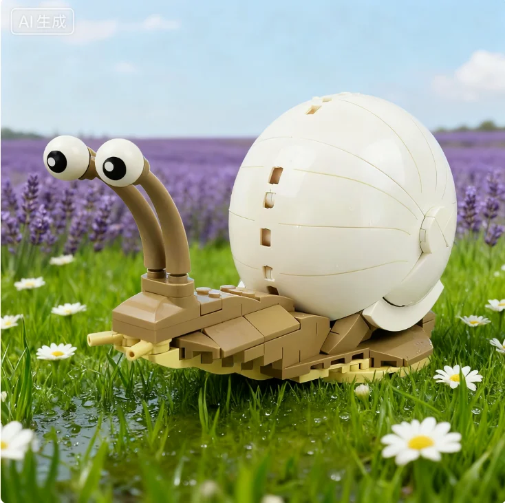 

Spot MOC-109409 Модель улитки Креативные строительные блоки Модель Детские просветительские игрушки-головоломки Подарки на день рождения и Рождество