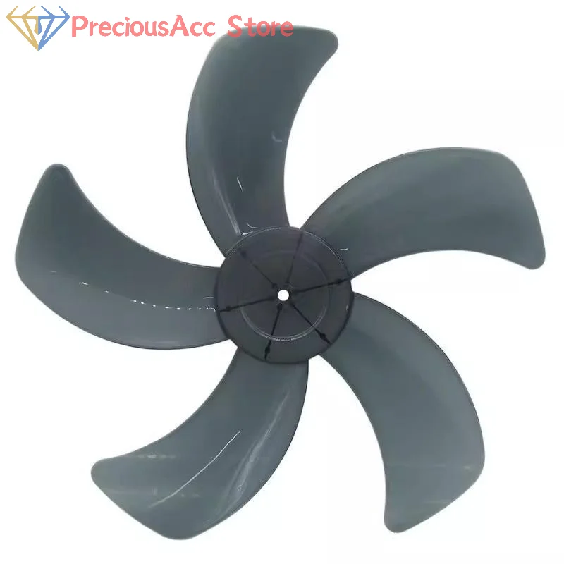 1Pc 5 Leaf Fan Blade Replacement Plastic Propeller with Nut Cover for Desk Stand Fan Household Repair Easy Installation