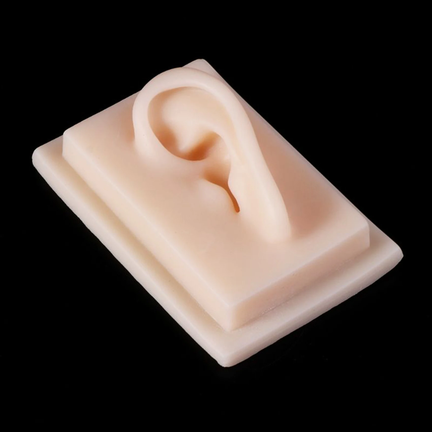For 1:1 Human Soft Silicone Left Ear Model Life Size Acupuncture Study Practice Tool Teaching Resources Left Ear