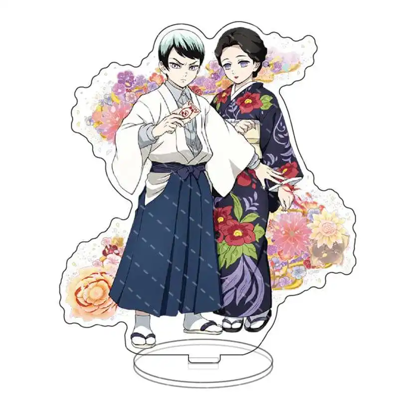 Anime Demon Slayer Acryl-Ständer Kimetsu No Yaiba Figuren Manga Garage Kits Miniaturen Modelle Spielzeug GK Ornamente Dekoration