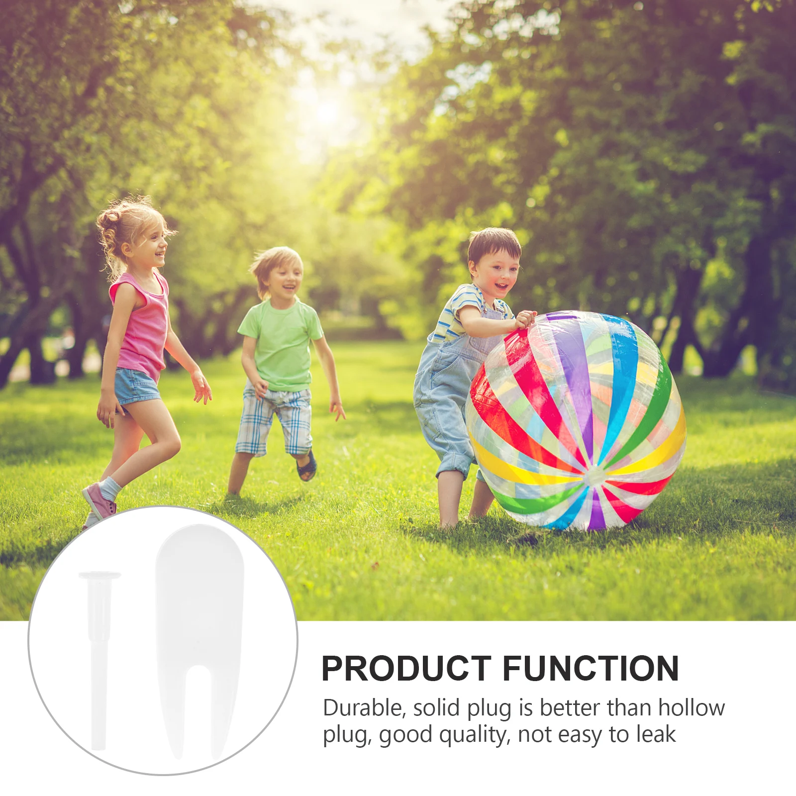 

Exercise Ball Plug Durable Solid Plastic Stopper Inflatable Accessories Yoga Fitness Replacement Kit Balloon