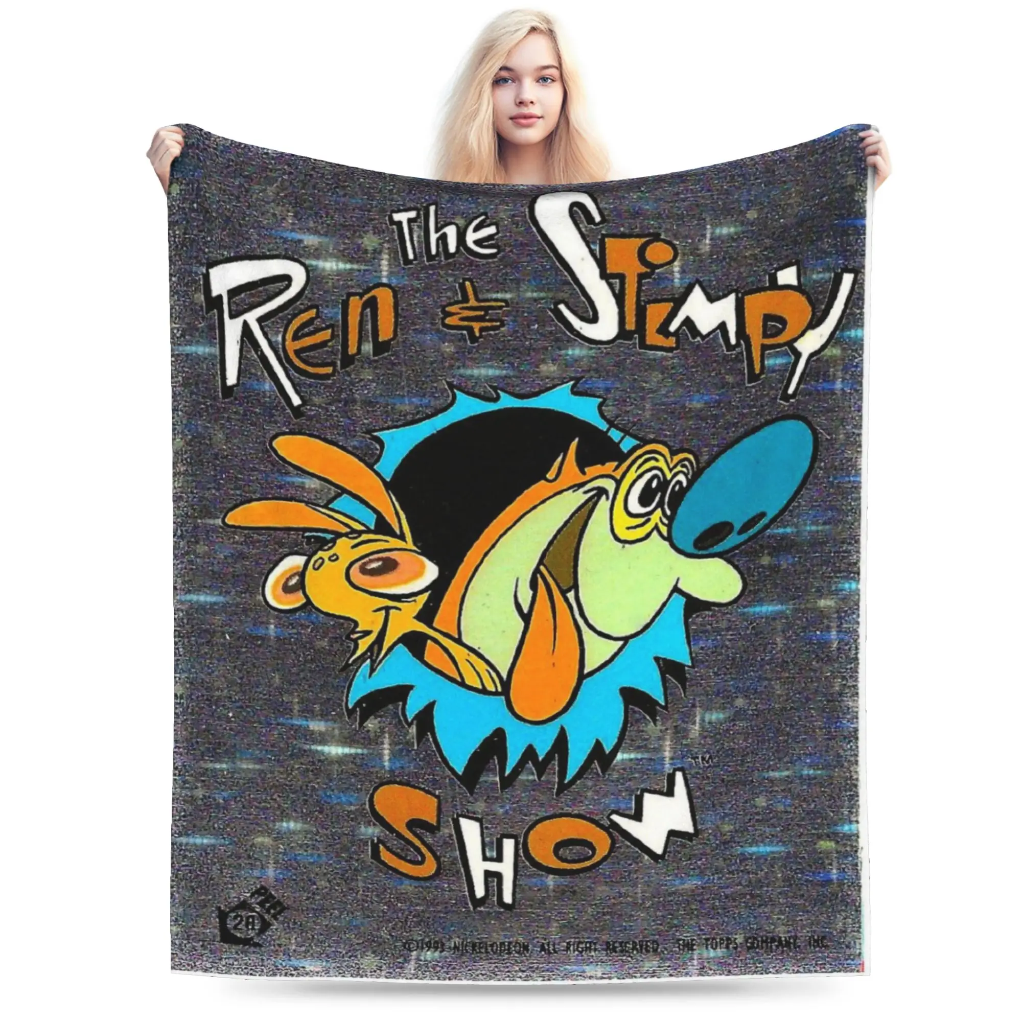Stylish  Duo Rucksack Ren & Stimpy  Blankets Ultra-Soft Fleece  Comfortable Throw Blankets Machine Washable