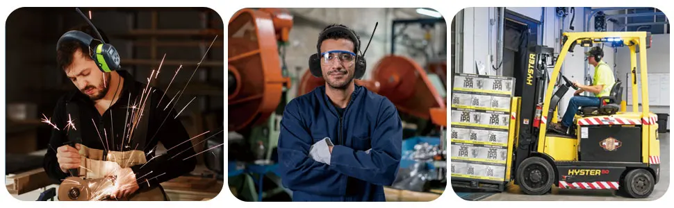 ZOHAN Kopfhörer Elektronischer 5.0 Bluetooth-Gehörschutz Industrieller Ohrenschutz für Musik Geräuschreduzierung Professionell Wiederaufladbar – Detail 3