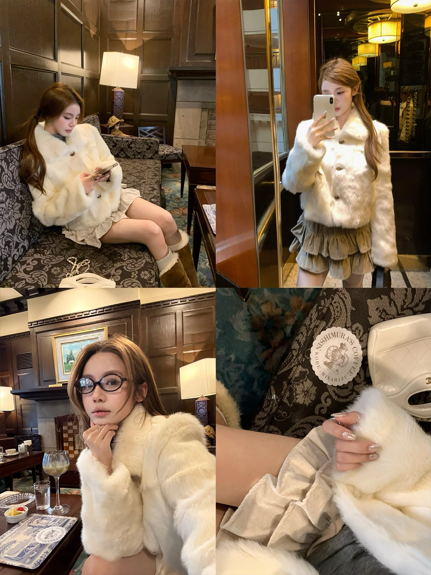 

Мягкое пальто из кроличьего меха, винтажное, осенне-зимнее, теплое, молодежное, для повседневной носки, прямого кроя, с откидными карманами