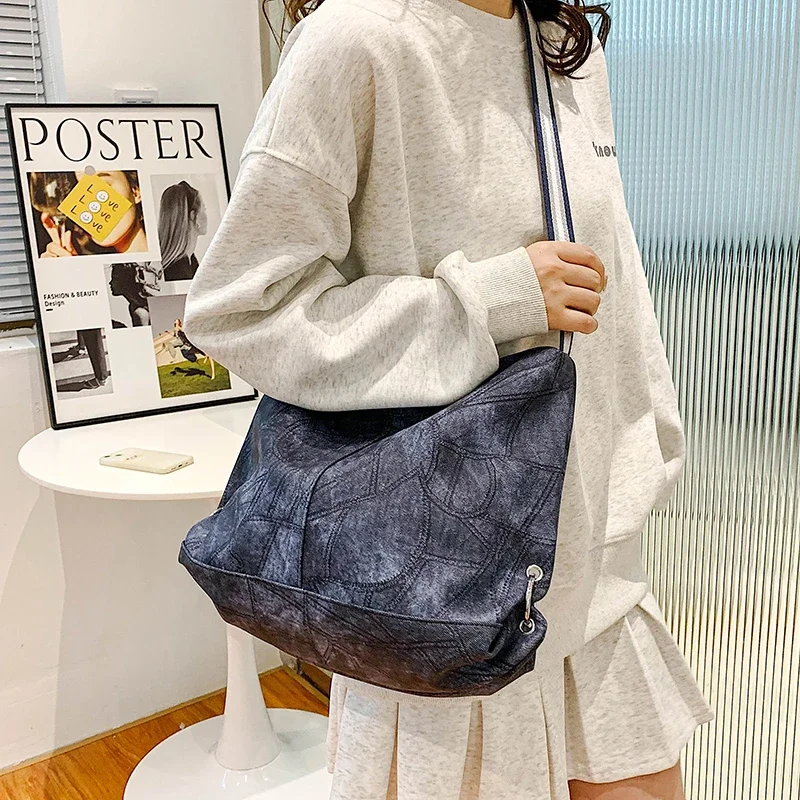 Good-looking Women's Shoulder Bag Denim Large Capacity Tote Bag Fashion Casual New Women's Bag lo más vendido 2024