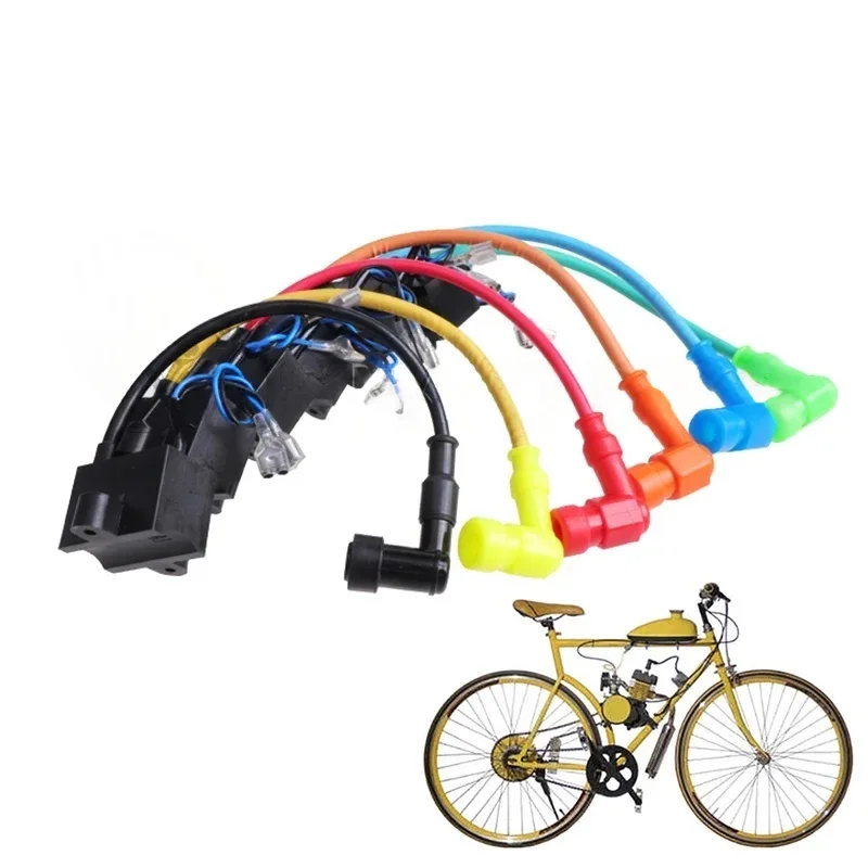 Bobina de ignição magnética cdi, bobina de ignição para 49cc 50cc 60cc 66cc 80cc, motor de 2 tempos, bicicleta motorizada, acessórios para motocicletas