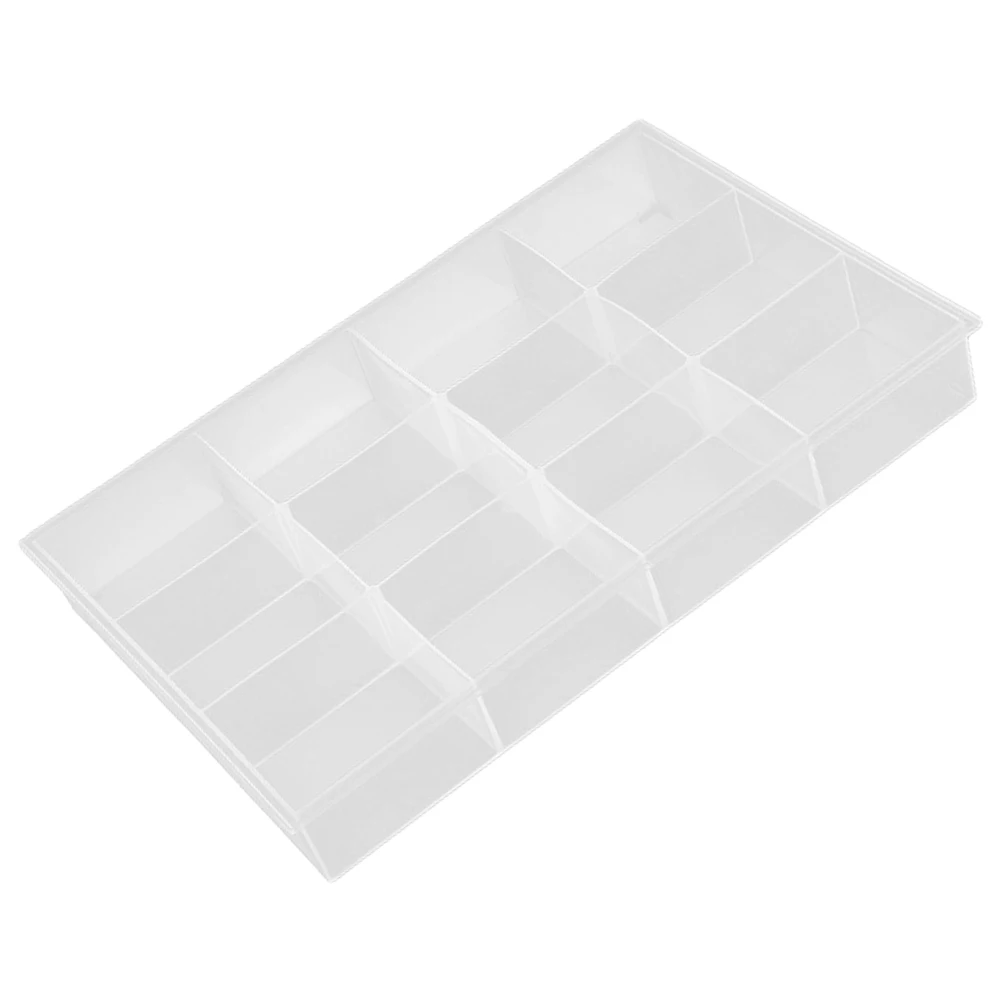 

12 Grids Jewelry Storage Display Tray PP Plastic ganizer Transparent Desktop Holder for Rings Earrings Accessories House Decor