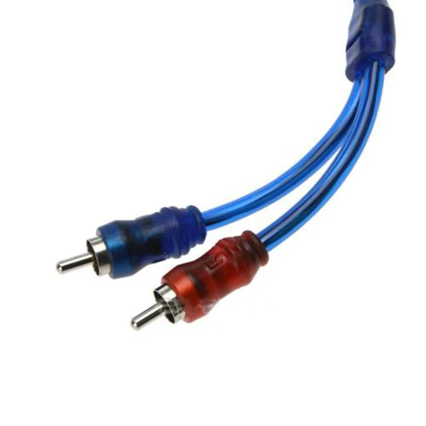 Super Sale 5M 2 Rca To 2 Rca Plug Car Stereo Audio Copper Cable System Amplifier Braided