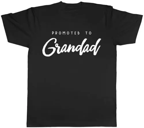 Promoted to Grandad Mens T-Shirt Tee