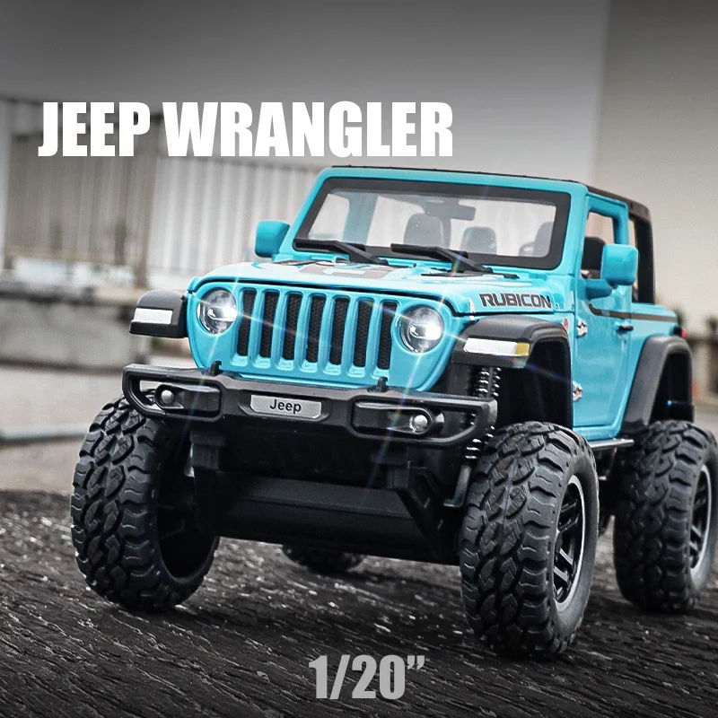 Wrangler Rubicon Simulation 1:20 Alloy Car Model Off-road Vehicle Car Model Ornaments Children's Holiday Gift