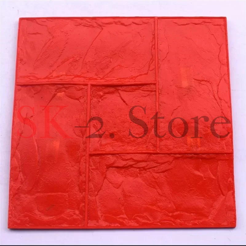 Concrete Embossed Floor mold Compression molding material Cement pavement Printing Construction Fan-shaped Stone Pattern