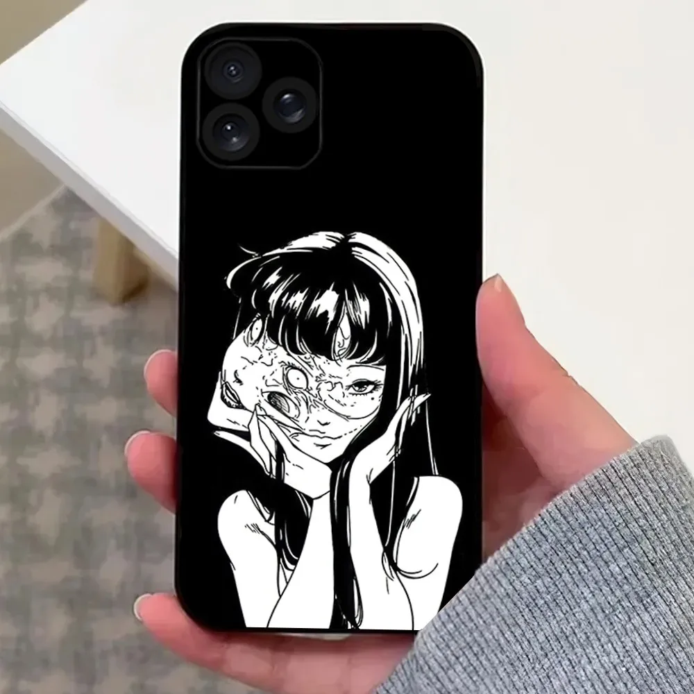 Horror Comic T-Tomie Junji Ito Phone Case For iPhone 8 11 12 13 14 15 Mini X XR XS PRO MAX Plus Shell