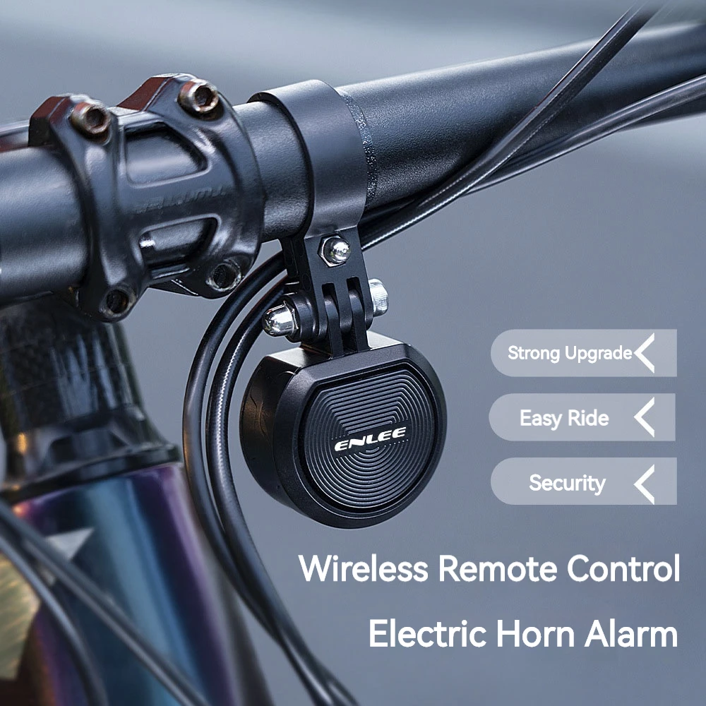 ENLEE 120DB USB Charge Bicycle Electric Bell Cycle Motorcycle Scooter Trumpet Horn Anti-theft alarm Siren & Remote Control