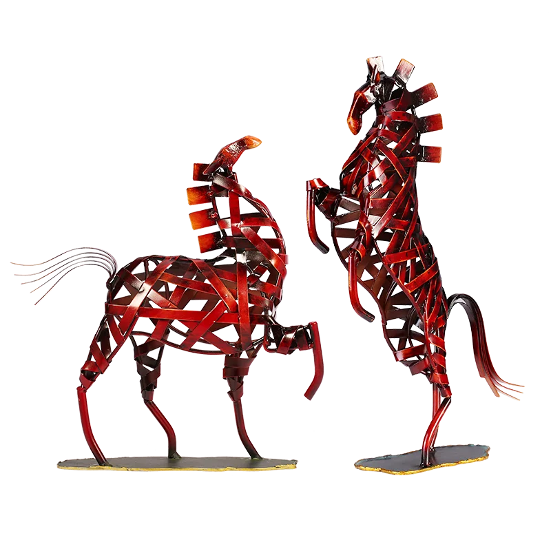 

Iron Crafts Home Accessories Living Room Soft Decoration Retro Handmade Decoration Lucky Horse