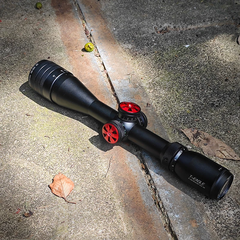 T-EAGLE SR3-9X40AOIR Tactical Riflescope Spotting Scope Red Green Light Optical Collimator Gun Sight for Rifle Hunting