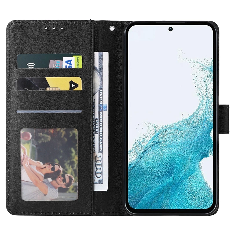 A54 A34 A14 Leather Case on For Coque Samsung Galaxy A54 A34 A14 A24 A04S A04 A04E Cover Classic Flip Wallet Phone Case Fundas