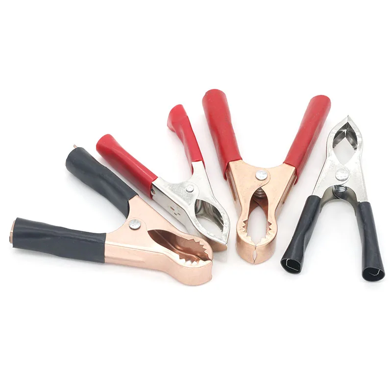 2pcs 30a rot schwarz 80mm Krokodil Auto Caravan Van Batterie Test Blei Clips beste Förderung Alligator Stecker Stecker Strom