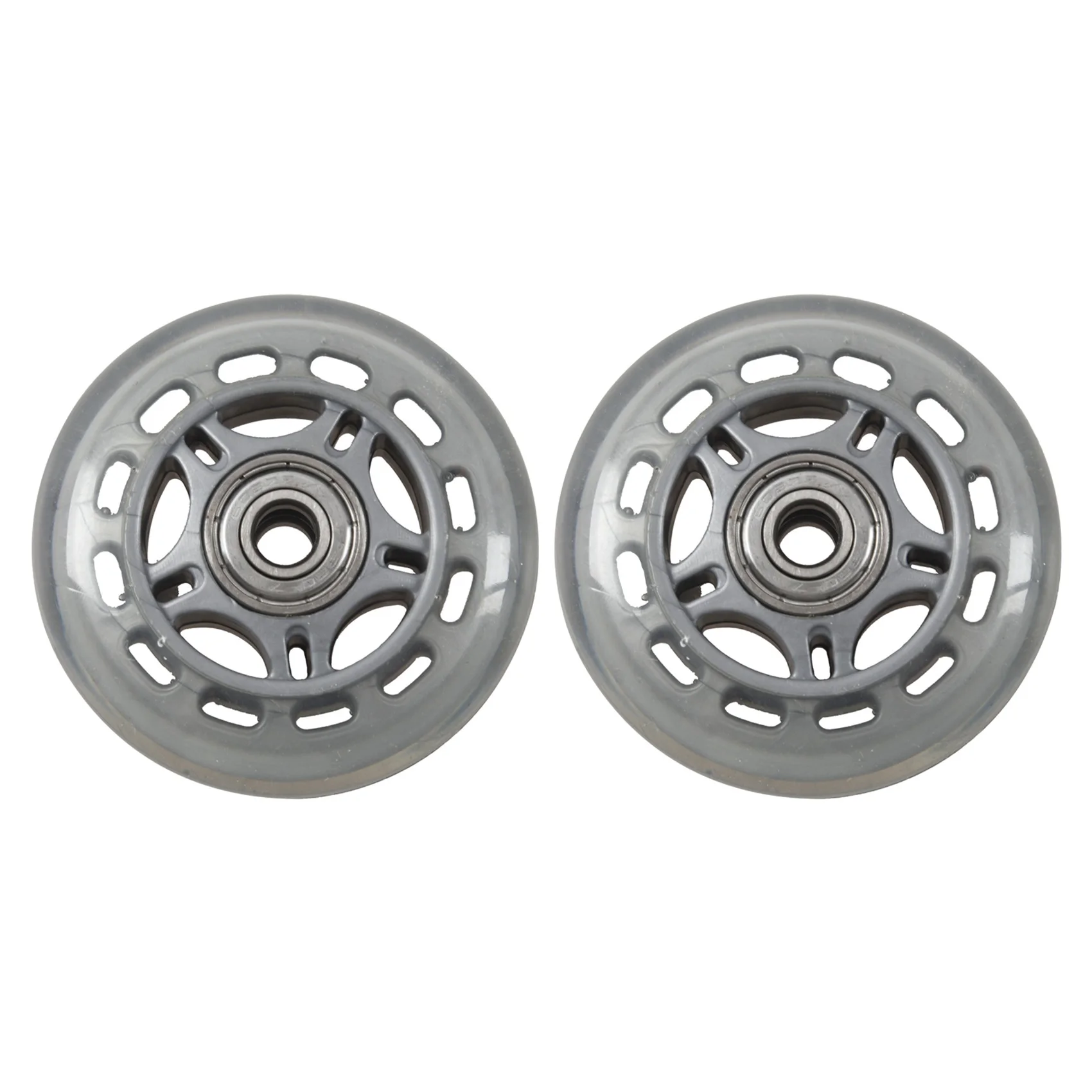 

AA75-2X Skating Shoes 608ZZ Bearing Inline Skate Wheel Clear Gray