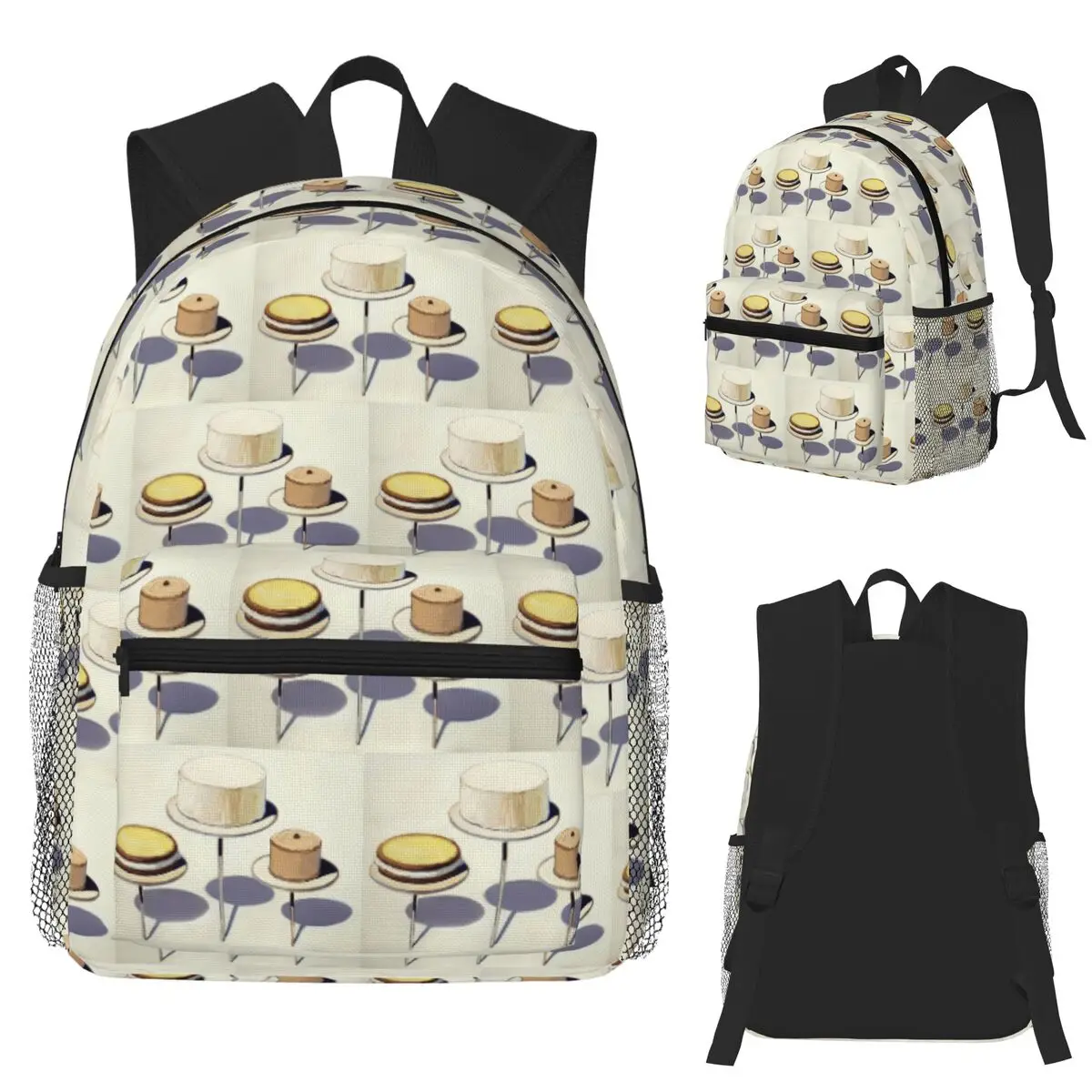 

Display Cakes Wayne Thiebaud Student Backpack School Bag Hiking Travel Daypack for Men Women Fashion Bookbag Shoulder Bags
