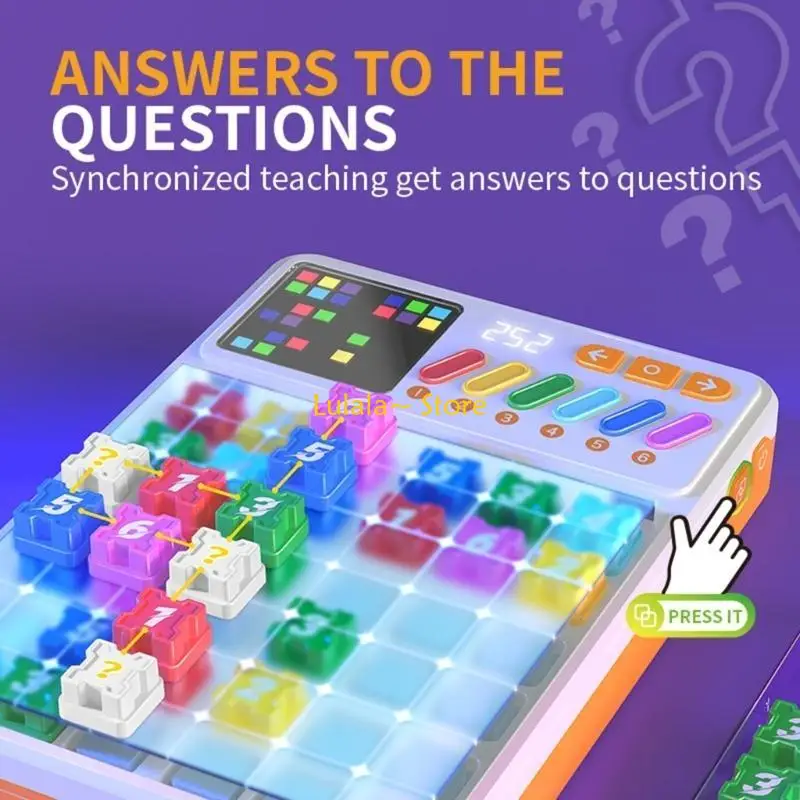 Y4QA Kids Electronic Sudoku Puzzle Device Educational Number Code Game Ages 6-12 Exercise