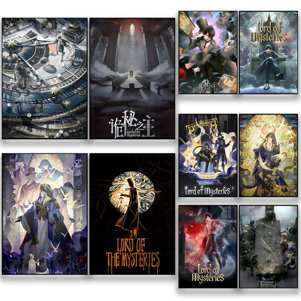 Novel L-Lord of Mysteries Poster HD Removable Wall Art Gift Bedroom Lounge Dorm Office Gaming Cafe Bars