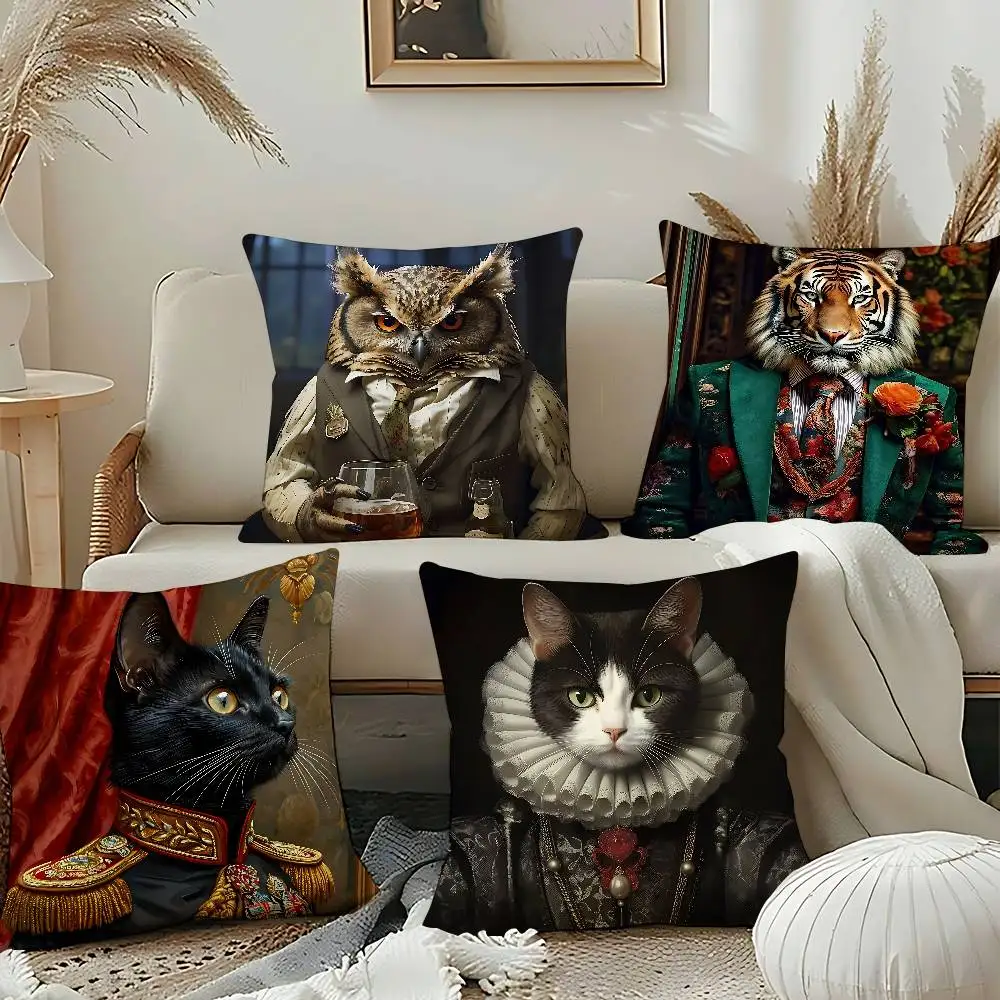 Подушка с животным в скандинавском стиле для дома