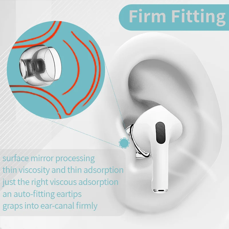 Сменные наушники INfiter Crystal Airpods Pro Airpods Pro 2, наушники для Airpods Pro 2, оригинальные насадки для Airpods Pro