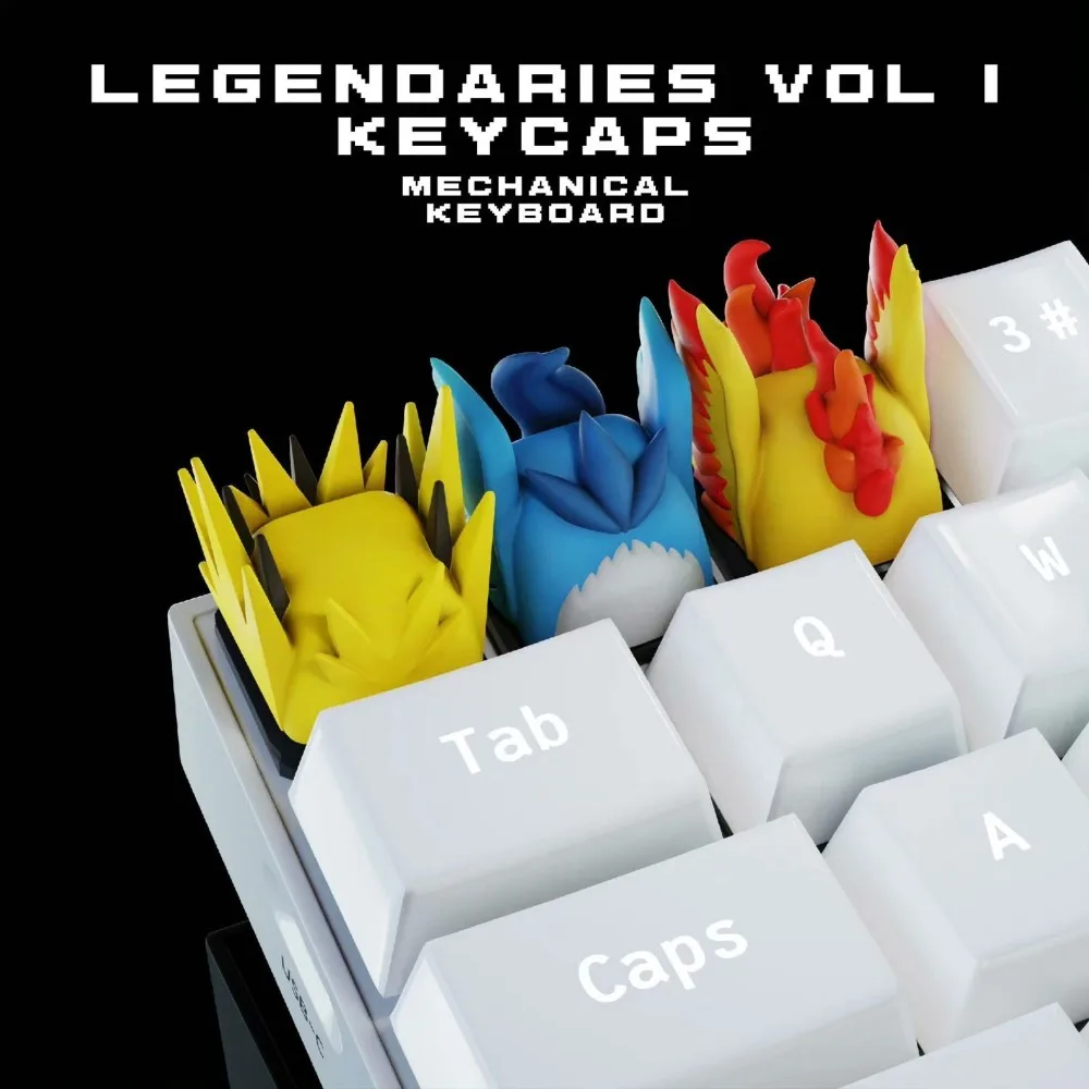 Three Saint Bird Keycaps, Game-Themed Accessories, universal ESC Key for Mechanical Keyboards with Cross-Axis Design