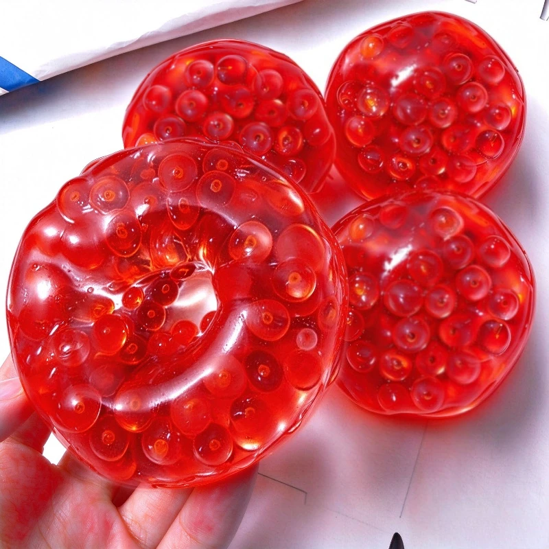 Moldable Coconut Oil Pearl Ball Squishy Toy Great Texture Stretchable Squeeze Ball Fidget Toy ASMR Sensory Anti-Stress X-mas Gif