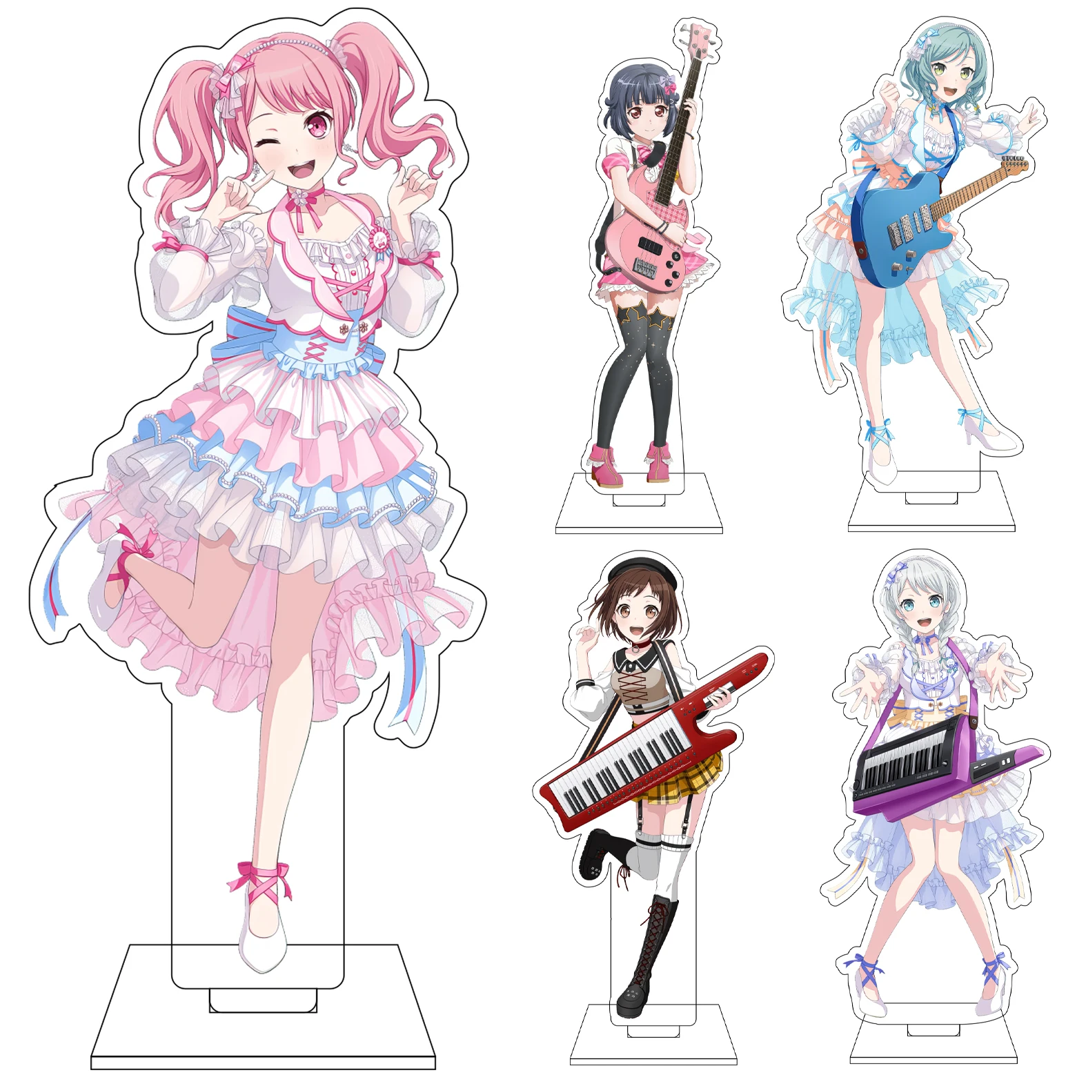 Figura de Anime de 16 cm de BanG Dream! Base de Acrílico para Figura de Cosplay, Kasumi Toyama, Tae Hanazono, Rimi Ushigome, Adornos, Regalos