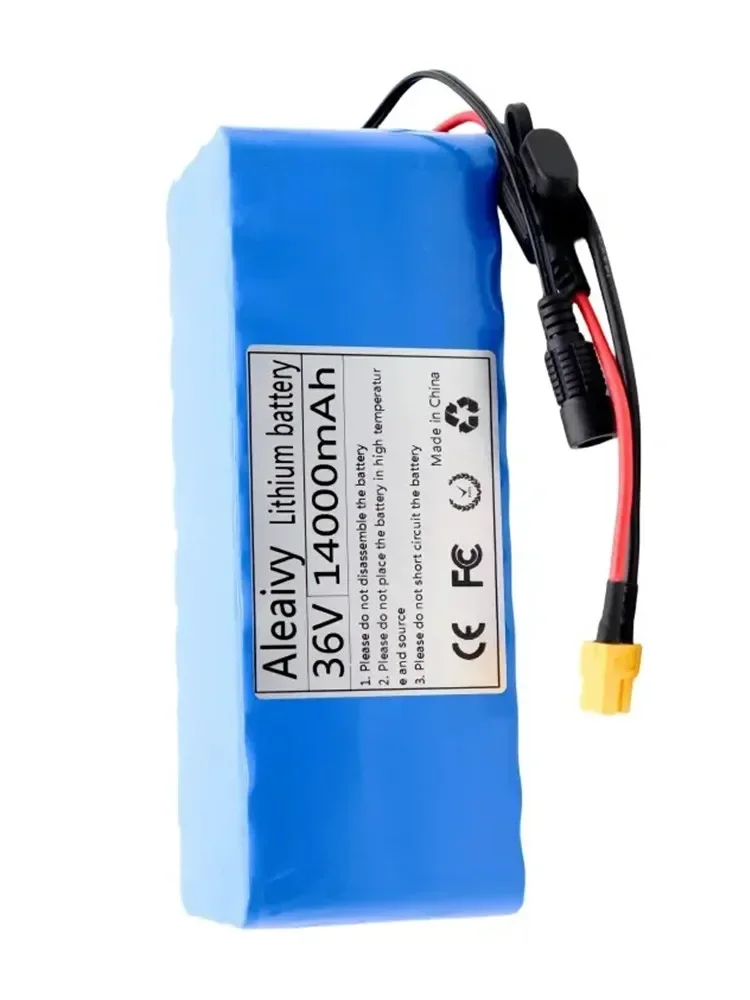 36V 8Ah 14Ah10S4P 18650 Battery With Built-in BMS Suitable For 500W-1000W Electric Bicycles And Light Motorcycles, With 25A Fuse