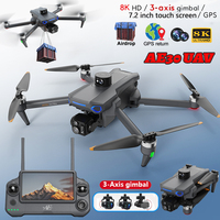 AE30 GPS Drone 8K Aerial Photography Camera 3-axis Gimbal Anti-Strong Wind Fishing FPV Drone 360° Avoid Obstacles Quadcopter Toy