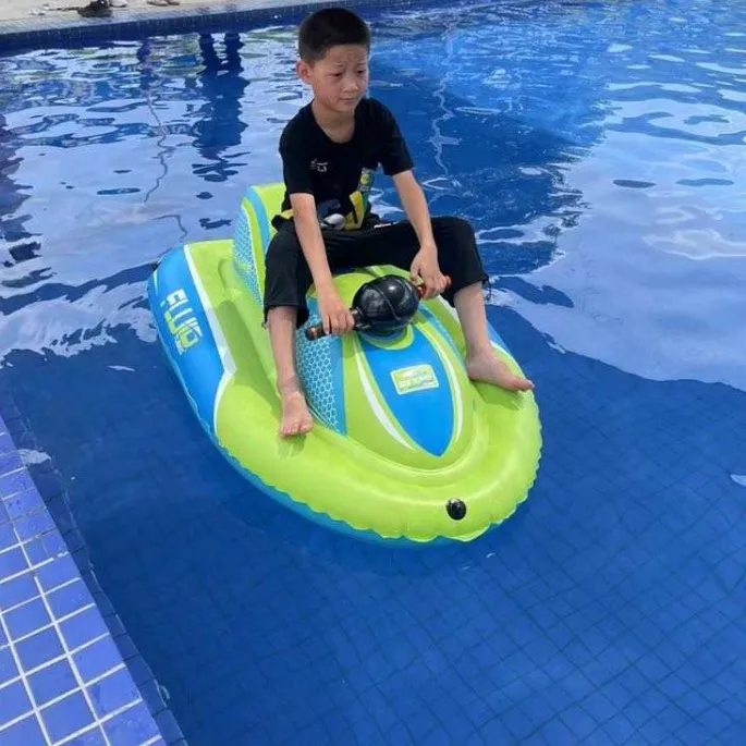 pvc motorboat pool float inflatable jet kid inflatable motorboat kids inflatable power ride motorboats