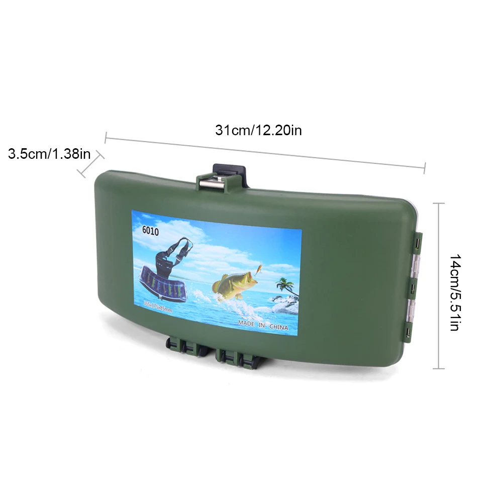 حقيبة حزام الصيد الصيد الطعم تخزين حزام صندوق سعة كبيرة صيد السمك صندوق تخزين متعدد الوظائف لخطاف الصيد السحر #6