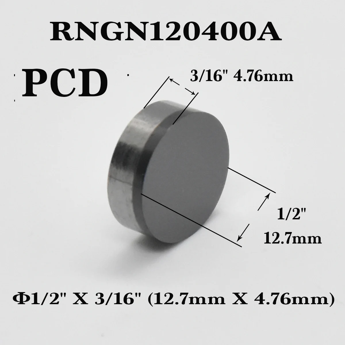 CBN Insert Turning Plate RNGN090300A Cylinder Head Resurfacing Milling Cutter Boring Tools for Cast Iron Diamond for Aluminum