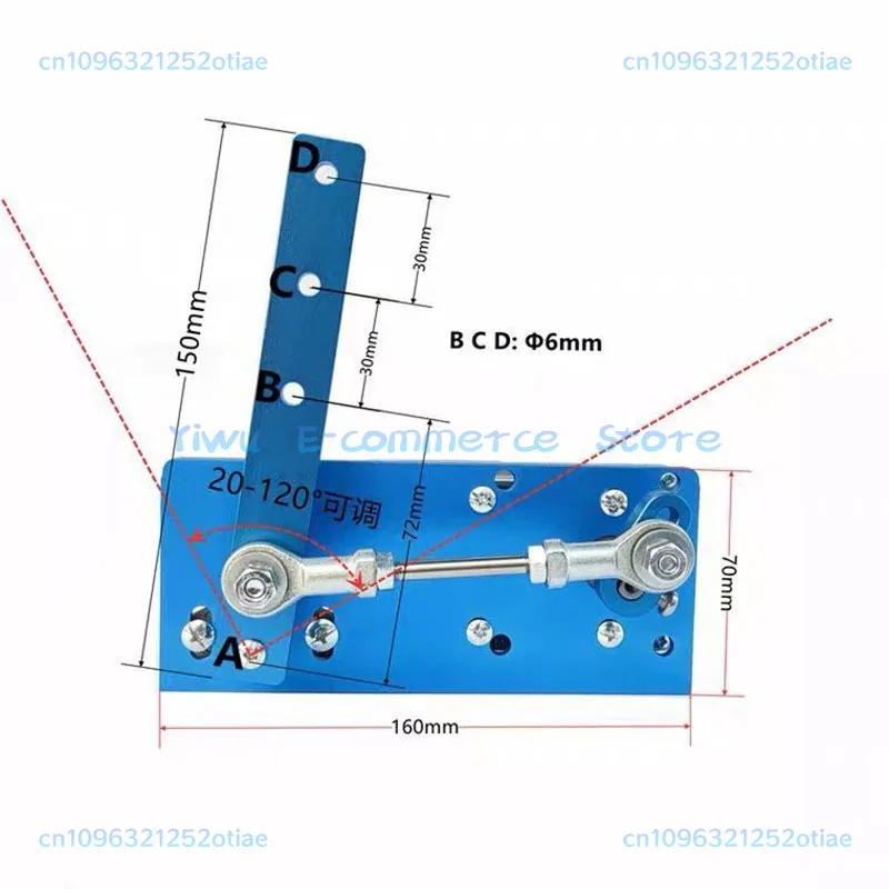 DC 12V 24V Gear Motor Automatic Swing Machine DIY Design DC Reciprocating Swing Motor Swing Angle 20-120 Degrees Adjustable BB