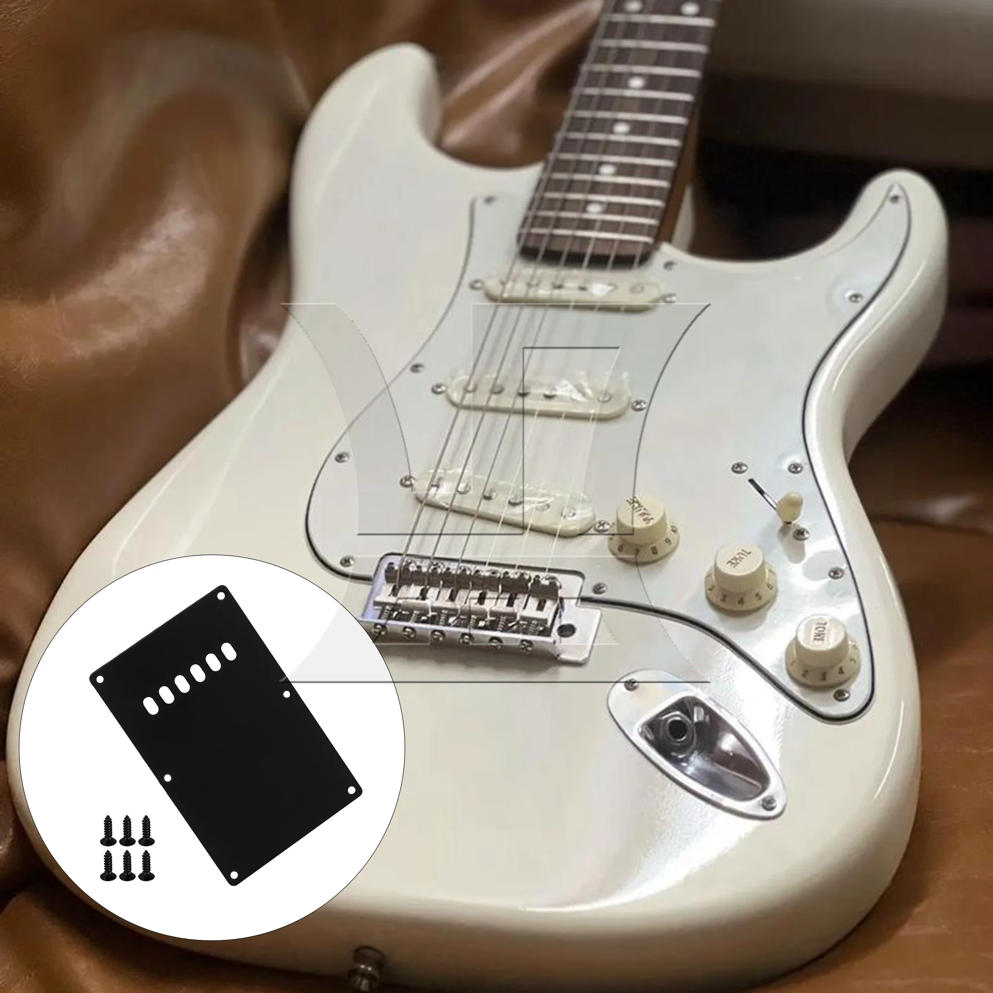 

Yibuy 30 Pieces Black Back Plate Tremolo Cavity Cover for Electric Guitar Replacement