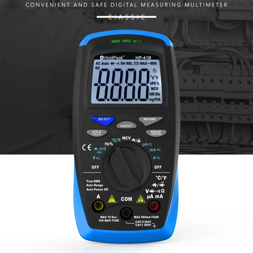 HOLDPEAK Electric Tester Voltmeter Ammeter Professional Digital Multimetreler Portable Precise And Multifunctional