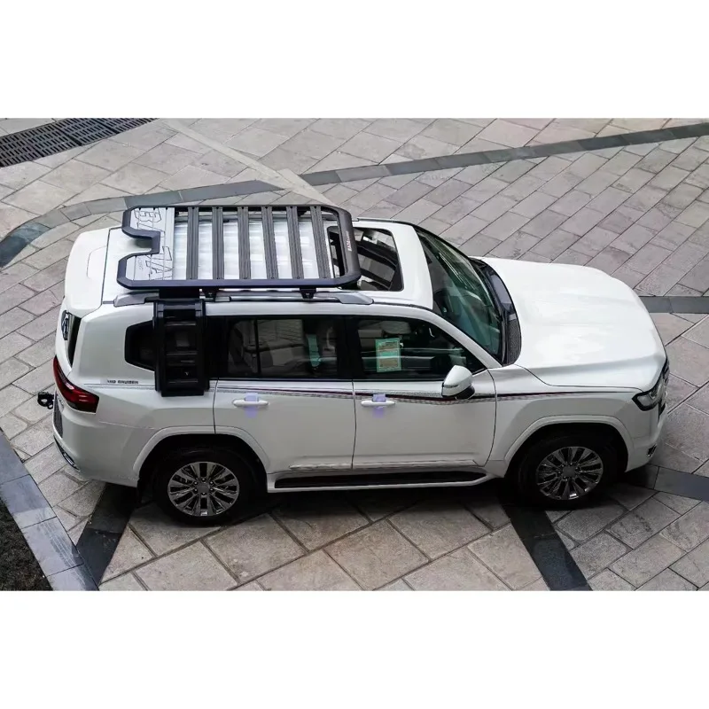 STLF Roof Rack Rooftop Cargo Luggage Carrier Steel Basket for Land Cruiser Lc300 2022-2025 ROOF PLATFORM