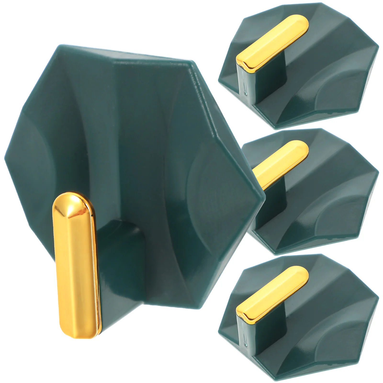 

4 Pcs Universal Hooks Adhesive Hooks Bathroom Heavy Duty Clothes ABS Solution Sticky Hook Long Term Use