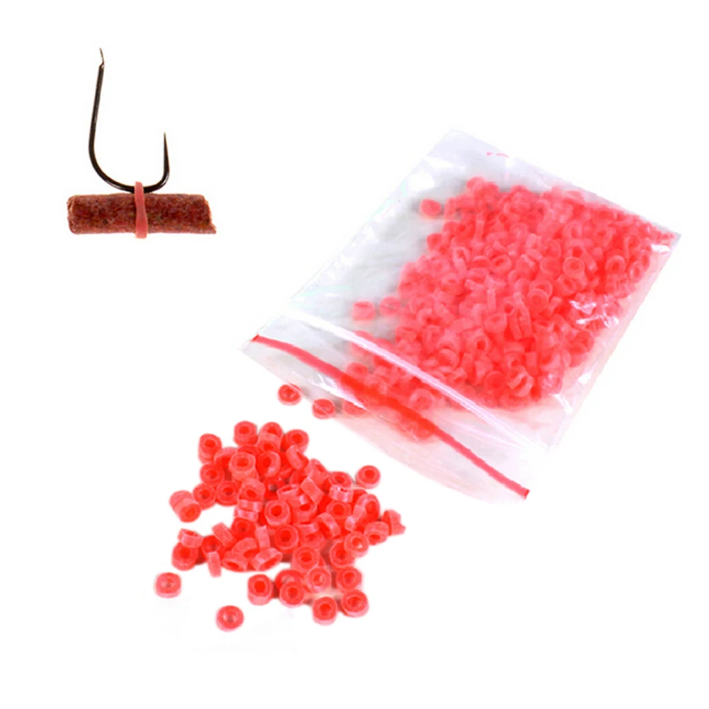 2000Pcs/Bag color random Rubber Bait Bands for 3mm to 10mm Bloodworm Baits Fishing Elastic Band